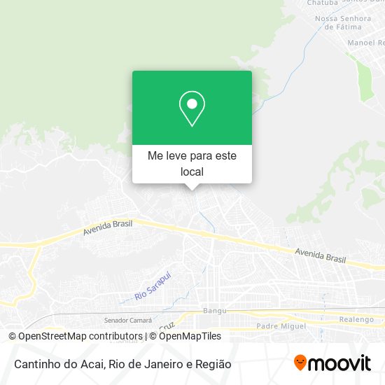 Cantinho do Acai mapa