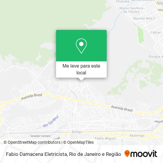 Fabio Damacena Eletricista mapa