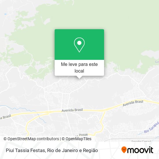 Piuí Tassia Festas mapa