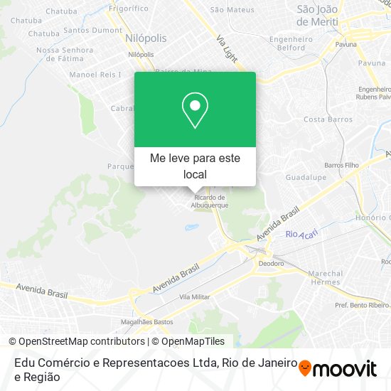 Edu Comércio e Representacoes Ltda mapa