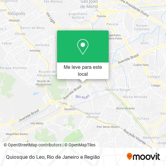 Quiosque do Leo mapa