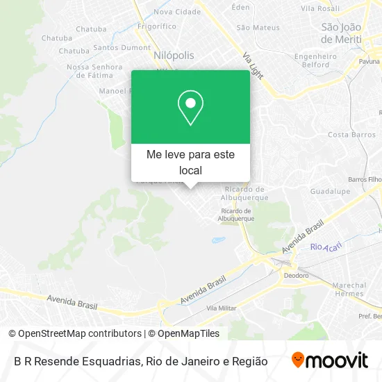 B R Resende Esquadrias mapa