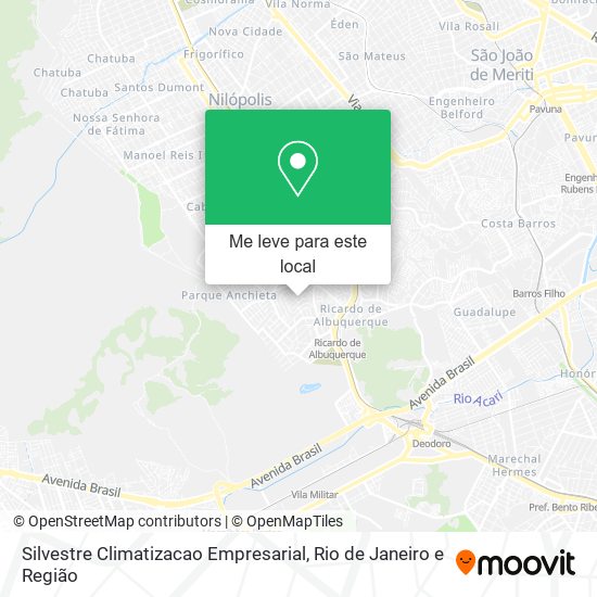 Silvestre Climatizacao Empresarial mapa