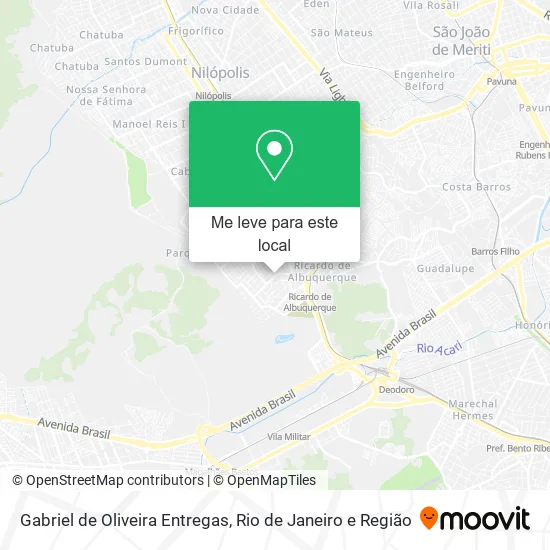 Gabriel de Oliveira Entregas mapa