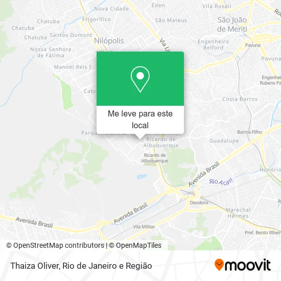 Thaiza Oliver mapa