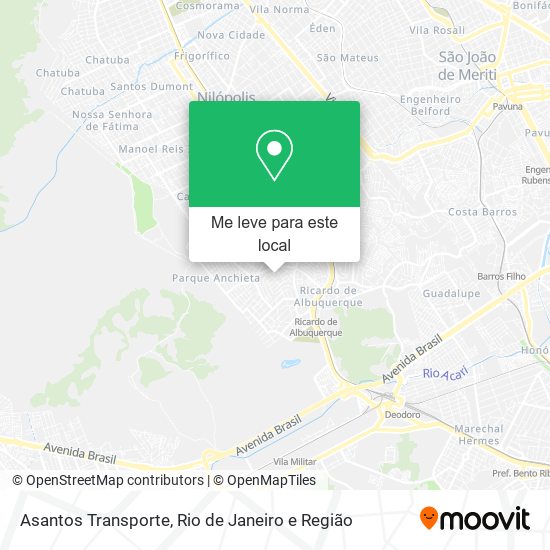Asantos Transporte mapa
