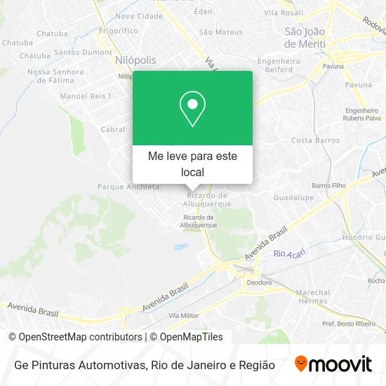 Ge Pinturas Automotivas mapa