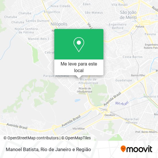 Manoel Batista mapa
