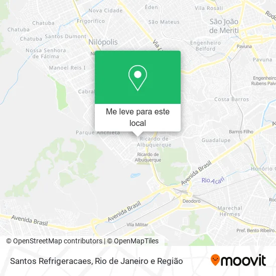 Santos Refrigeracaes mapa