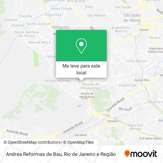 Andrea Reformas de Bau mapa