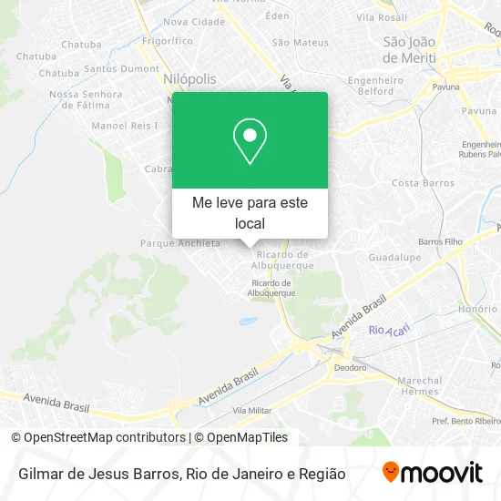 Gilmar de Jesus Barros mapa
