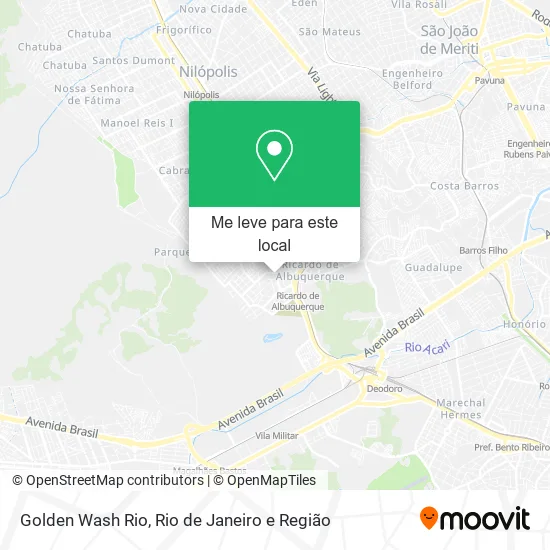 Golden Wash Rio mapa