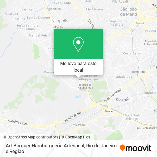 Art Burguer Hamburgueria Artesanal mapa