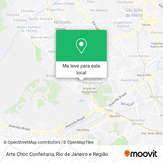 Arte Choc Confeitaria mapa