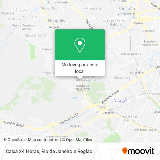 Caixa 24 Horas mapa