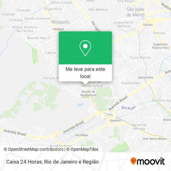 Caixa 24 Horas mapa