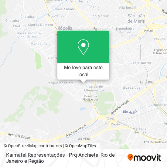 Kaimatel Representações - Prq Anchieta mapa