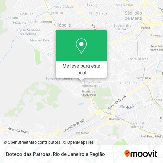 Boteco das Patroas mapa