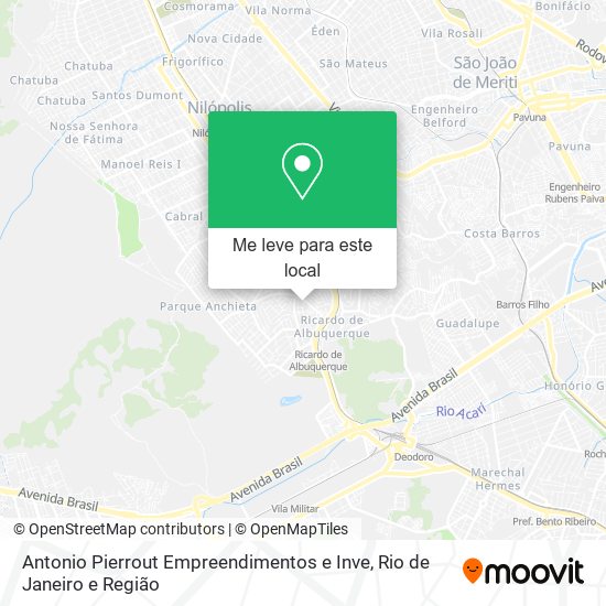 Antonio Pierrout Empreendimentos e Inve mapa