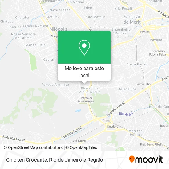 Chicken Crocante mapa
