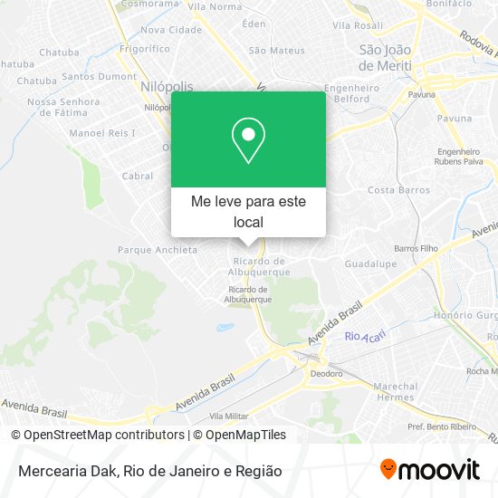 Mercearia Dak mapa