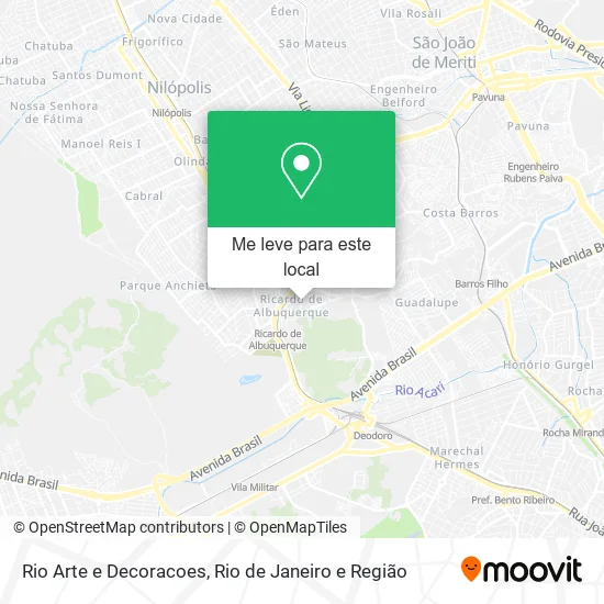 Rio Arte e Decoracoes mapa