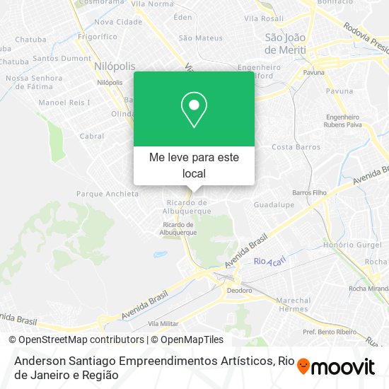 Anderson Santiago Empreendimentos Artísticos mapa