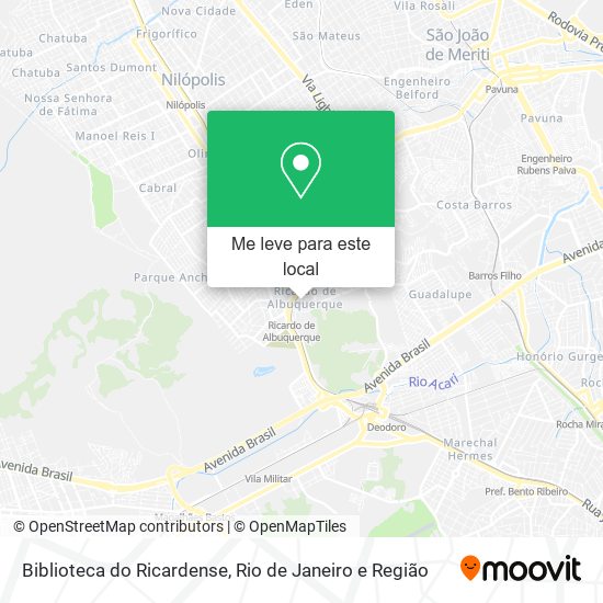 Biblioteca do Ricardense mapa
