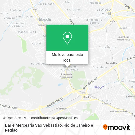 Bar e Mercearia Sao Sebastiao mapa