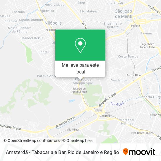 Amsterdã - Tabacaria e Bar mapa