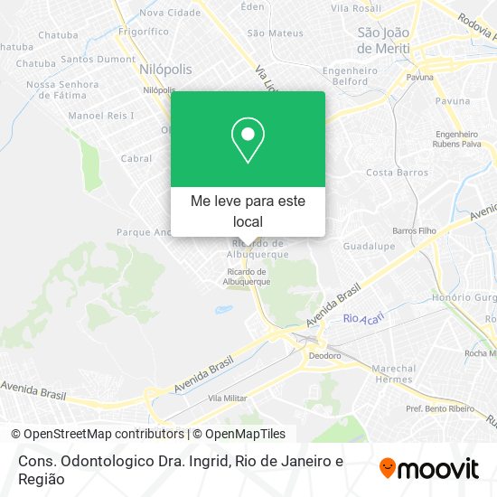 Cons. Odontologico Dra. Ingrid mapa