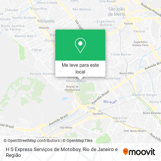 H S Express Serviços de Motoboy mapa