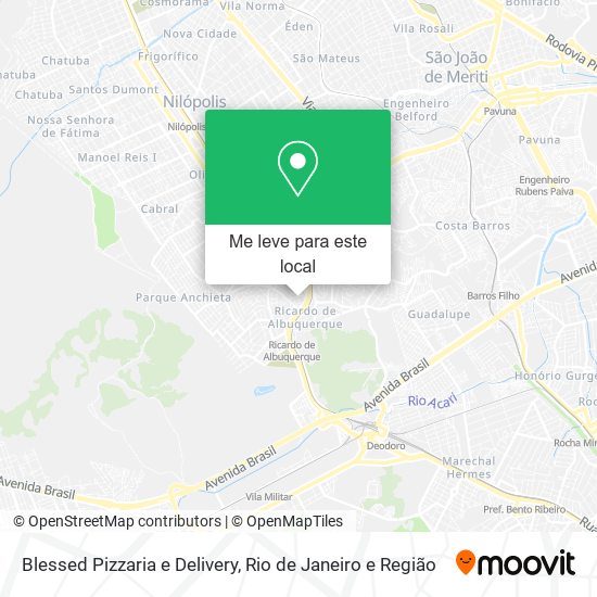Blessed Pizzaria e Delivery mapa