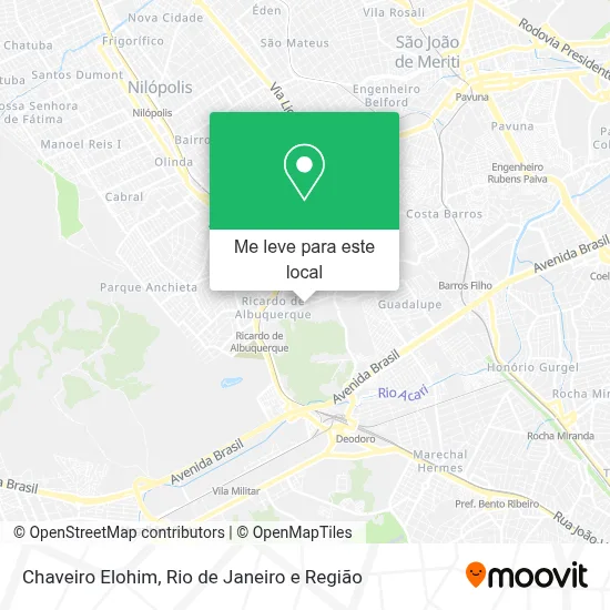 Chaveiro Elohim mapa