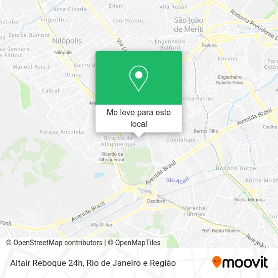 Altair Reboque 24h mapa