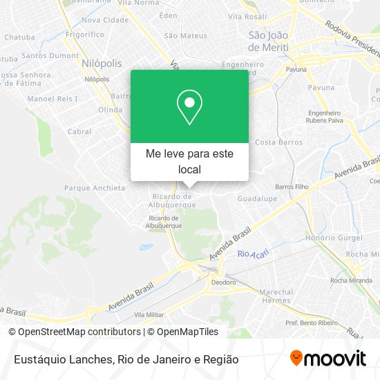 Eustáquio Lanches mapa