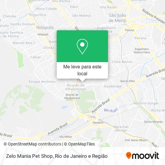 Zelo Mania Pet Shop mapa