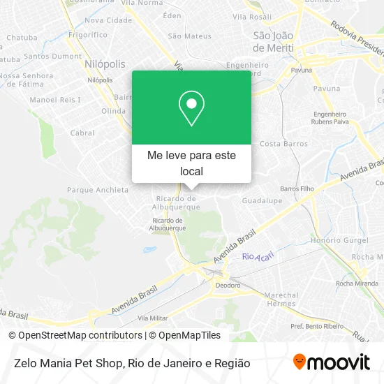 Zelo Mania Pet Shop mapa