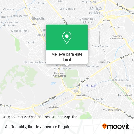 AL Reability mapa
