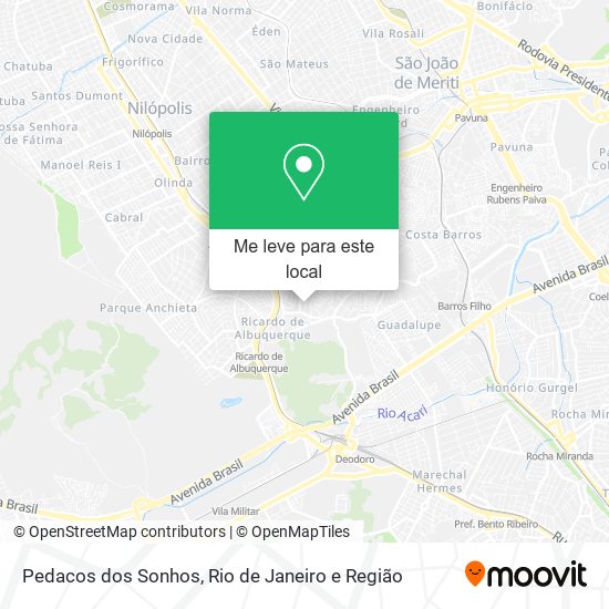 Pedacos dos Sonhos mapa