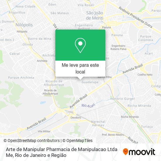 Arte de Manipular Pharmacia de Manipulacao Ltda Me mapa