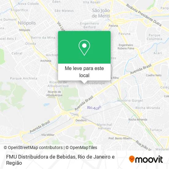 FMU Distribuidora de Bebidas mapa