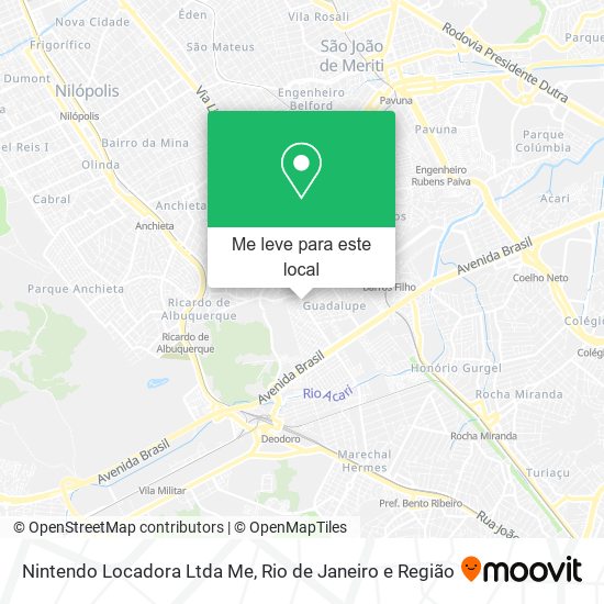 Nintendo Locadora Ltda Me mapa