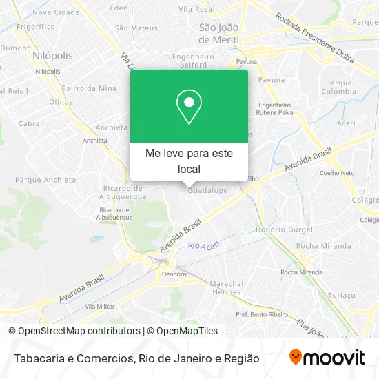 Tabacaria e Comercios mapa