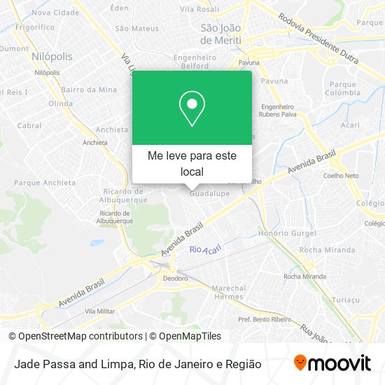 Jade Passa and Limpa mapa