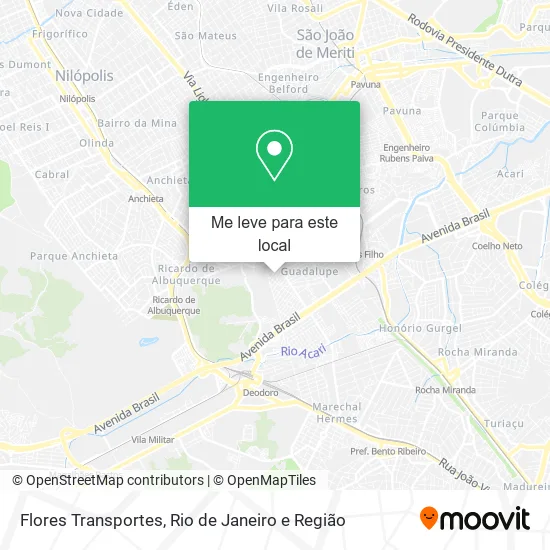 Flores Transportes mapa