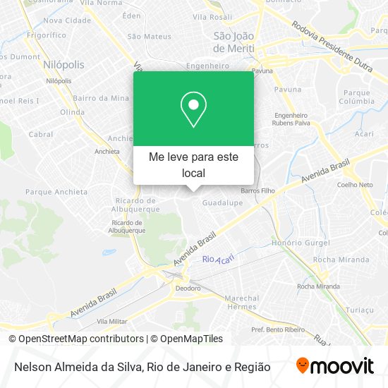 Nelson Almeida da Silva mapa