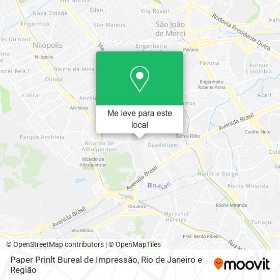 Paper Prinlt Bureal de Impressão mapa