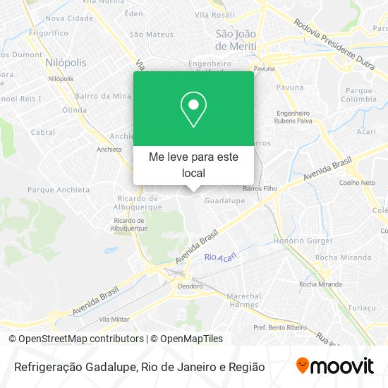 Refrigeração Gadalupe mapa
