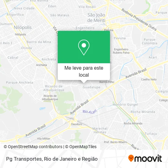 Pg Transportes mapa